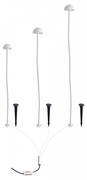 Наземный низкий светильник Arte Lamp MOTUS A1081PA-3WH