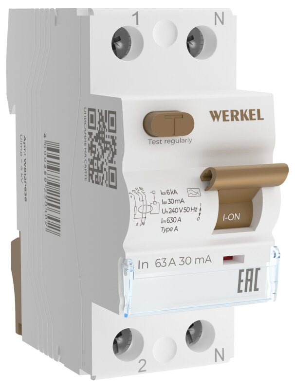 Устройство защитного отключения 2P Werkel  W812P636