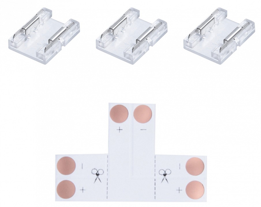 Соединитель лент T-образный жесткий Apeyron Electrics  09-104