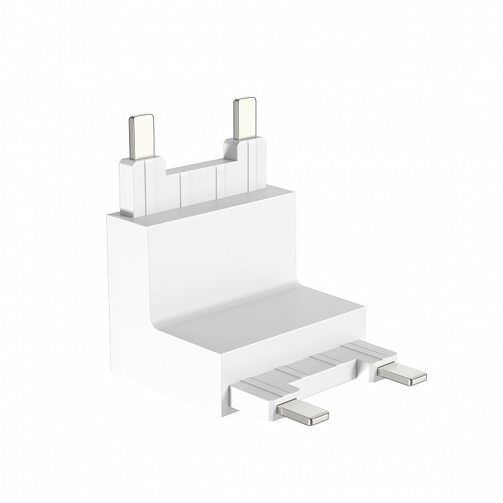 Соединитель угловой L-образный для треков накладных SWG PRO SLIM CN-SLIM-WH-TL