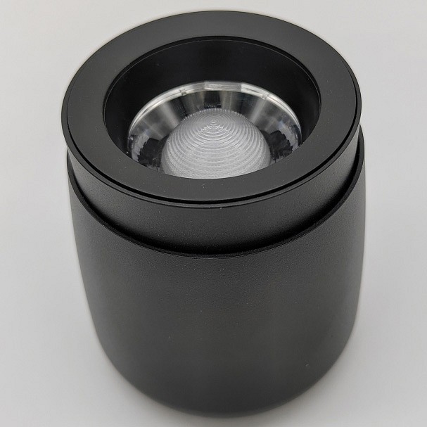 Накладной светильник iLedex Metrica 114-12W-D90-4K-ZOOM-BK