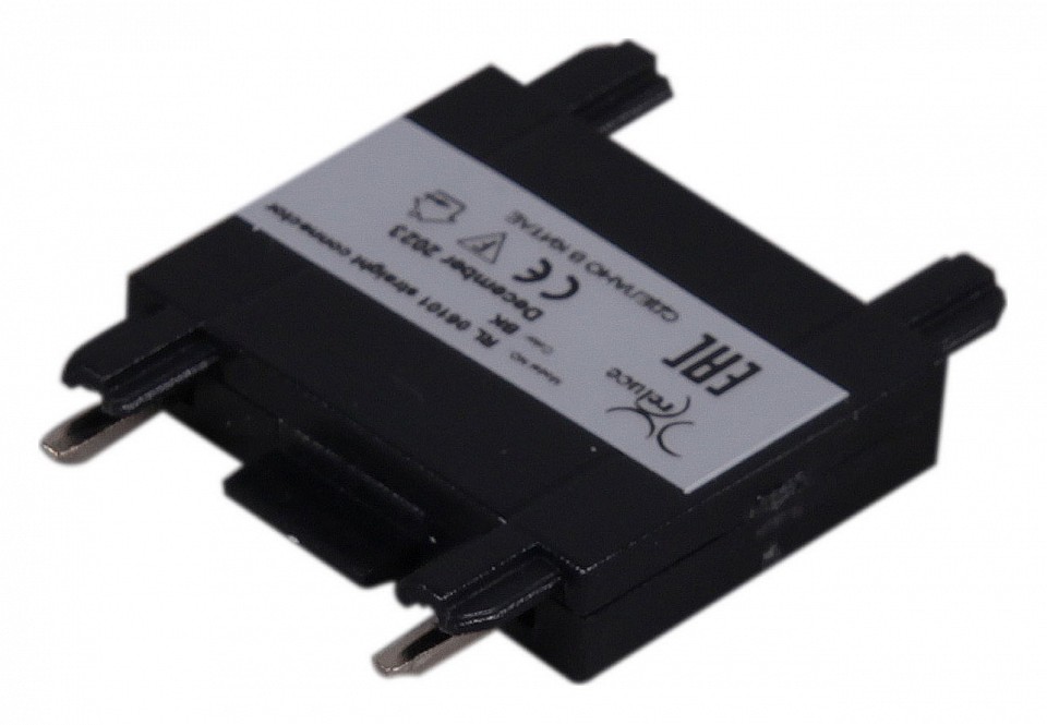 Соединитель линейный для треков Reluce  RL 06101 straight connector BK