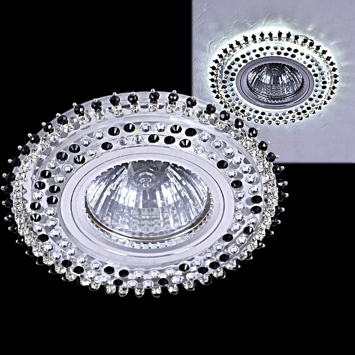 Встраиваемый светильник Reluce  59502-9.0-001MN MR16+LED3W BK