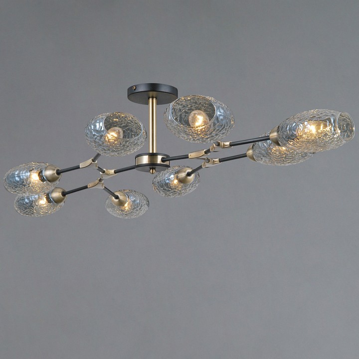 Люстра на штанге ILLUMICO TRENTO IL0272-8CSQ-25 BK AB TRENTO