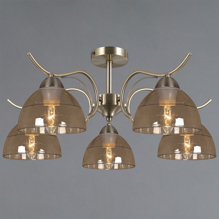 Люстра на штанге ILLUMICO AREZZO IL0733-5CSQ-25 AB AREZZO