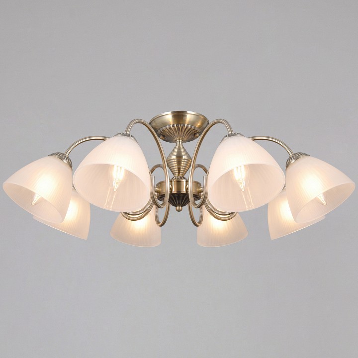 Люстра на штанге ILLUMICO  IL0897-8CSQ-26 AB ELITE