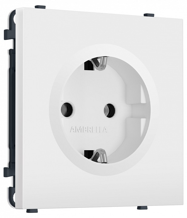 Розетка с заземлением, без рамки Ambrella Volt MS MS126010