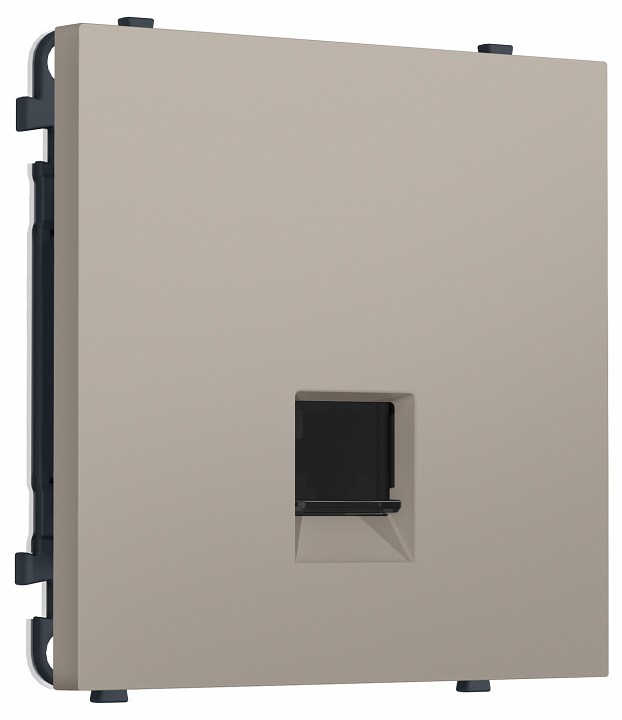 Розетка Ethernet RJ-45 и со шторками, без рамки Ambrella Volt MS MS372010