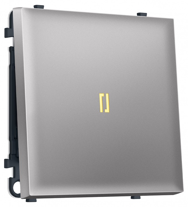 Выключатель самовозвратный одноклавишный с подсветкой, без рамки Ambrella Volt MS MS502050