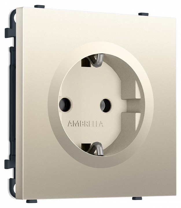 Розетка с заземлением, без рамки Ambrella Volt MS MS546010