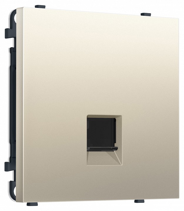Розетка Ethernet RJ-45 и со шторками, без рамки Ambrella Volt MS MS552010