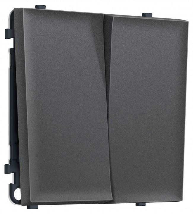 Выключатель двухклавишный без рамки Ambrella Volt MS MS653010