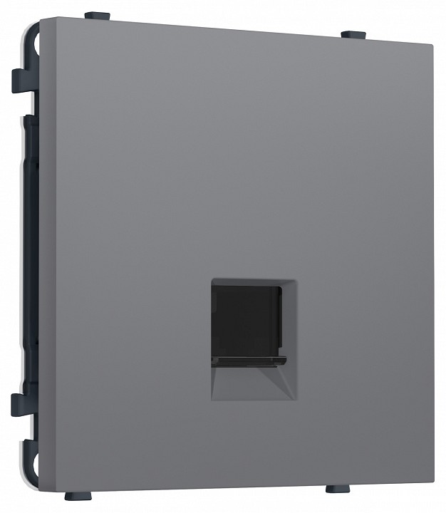 Розетка Ethernet RJ-45 и со шторками, без рамки Ambrella Volt MS MS872010