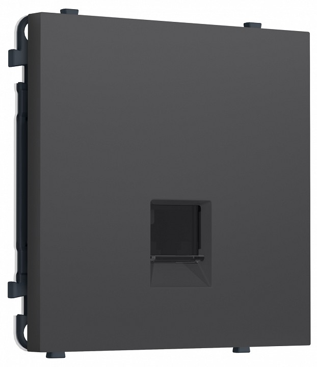 Розетка Ethernet RJ-45 экранированная и со шторками, без рамки Ambrella Volt MS MS912005