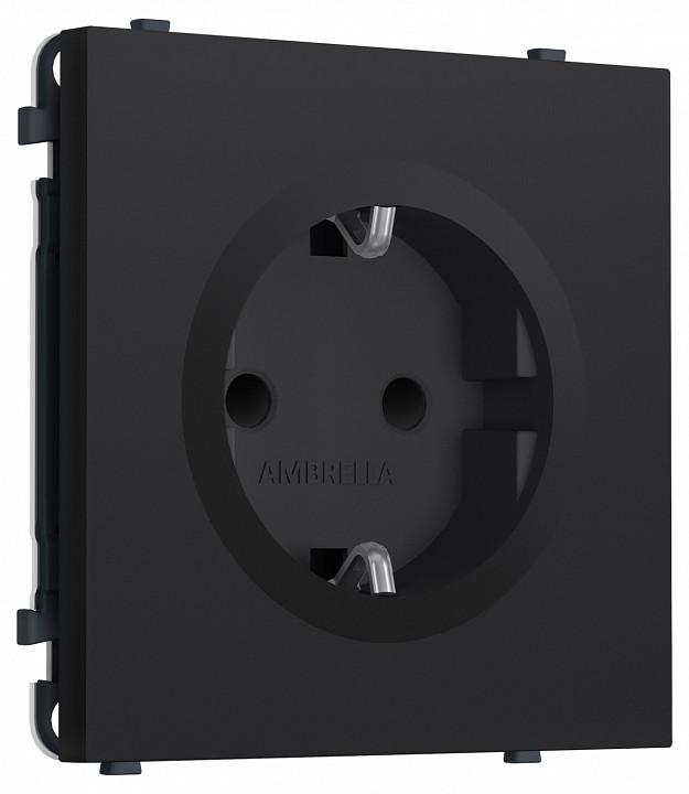 Розетка с заземлением и со шторкой, без рамки Ambrella Volt MS MS987010
