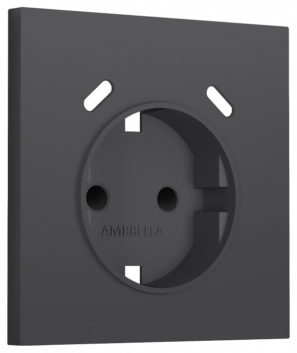 Накладка для розетки с заземлением и со шторками и 2хUSB type C Ambrella Volt SIGMA SP9105