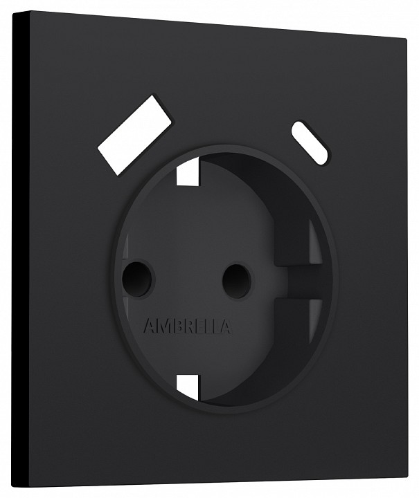 Накладка для розетки с заземлением и со шторками и 2хUSB type A и C Ambrella Volt SIGMA SP9900