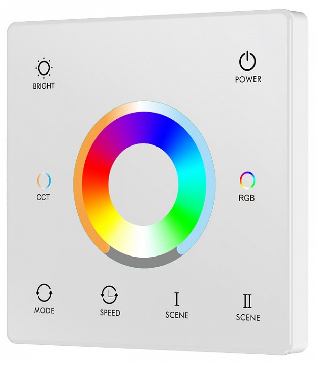 Пульт-регулятор цвета RGB с сенсорным кольцом Donel DN8HF DN18302RGBCCTWhite