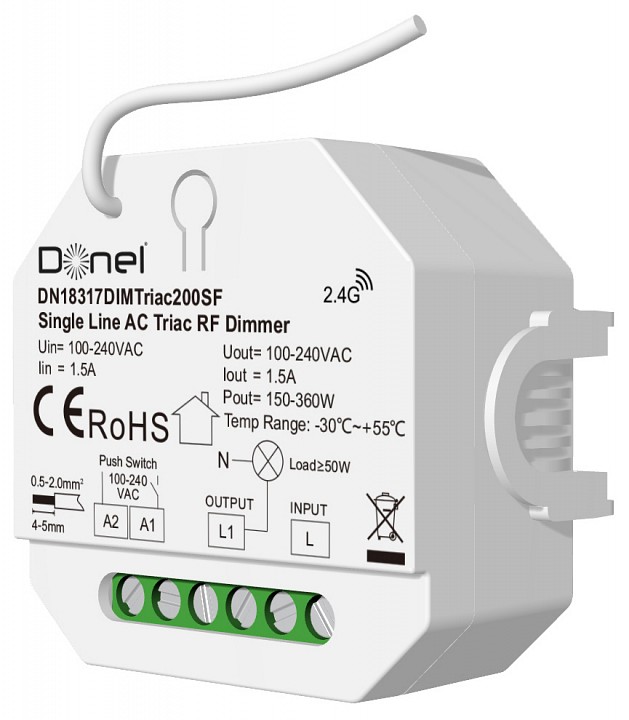 Контроллер-диммер Donel DDIM DN18317DIMTriac200SF