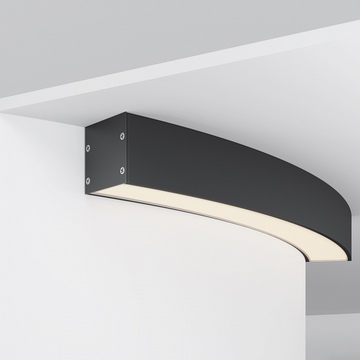 Профиль накладной Maytoni Led Strip Радиусный профиль ALM-3535R-B-D-45°-0.8M