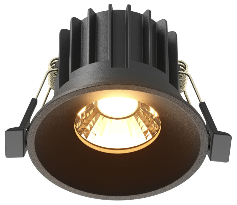 Встраиваемый светильник Maytoni Technical Раунд DL058-12W2.7K-B