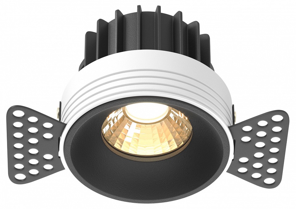 Встраиваемый светильник Maytoni Technical Раунд DL058-12W2.7K-TRS-B