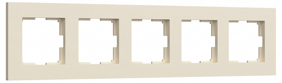 Рамка на 5 постов Werkel Slab айвори софт W0052962