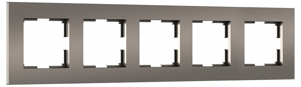 Рамка на 5 постов Werkel Slab бронза софт W0052963