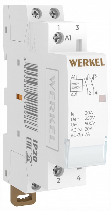 Контактор одномодульный Werkel  W941M20O