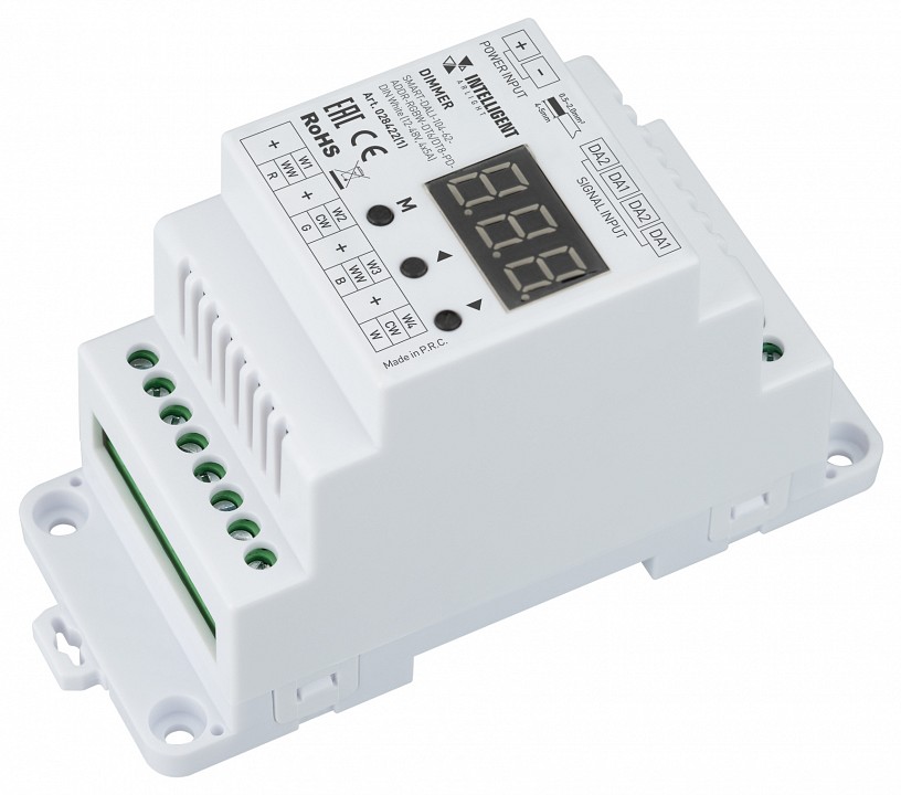 Контроллер-диммер и регулятор ЦТ и цвета RGBW Arlight INTELLIGENT 028422(1)