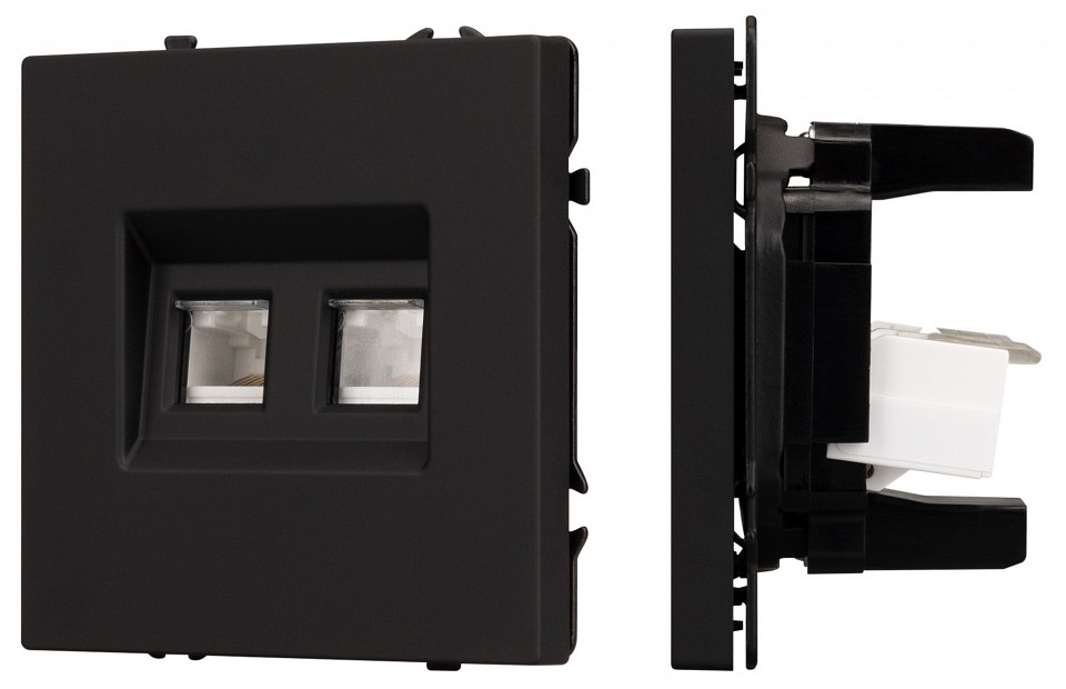 Розетка двойная Ethernet RJ-45 без рамки Arlight NOBE 054313(1)