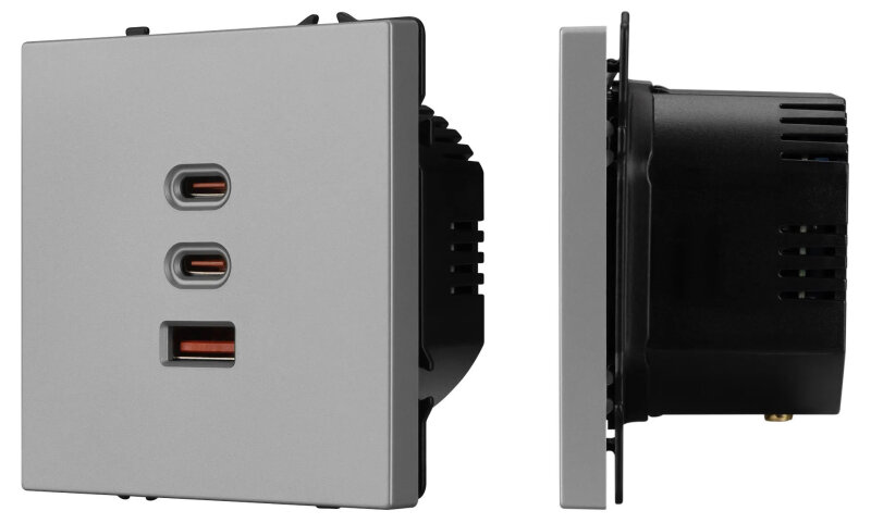 Механизм розетки 2хUSB type A и C Arlight NOBE 061838