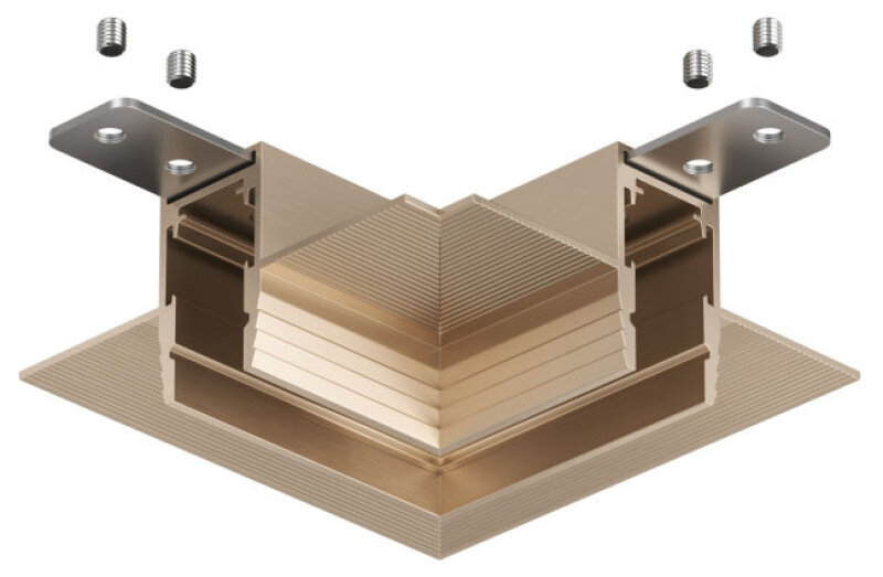 Соединитель угловой внутренний для треков Denkirs SHINE PRIME HIDE TR4905-CP