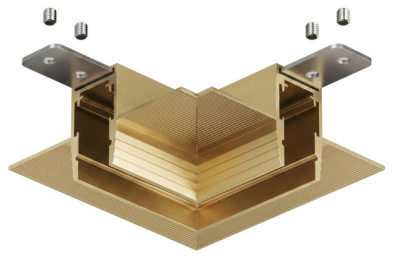 Соединитель угловой внутренний для треков Denkirs SHINE PRIME HIDE TR4905-SB