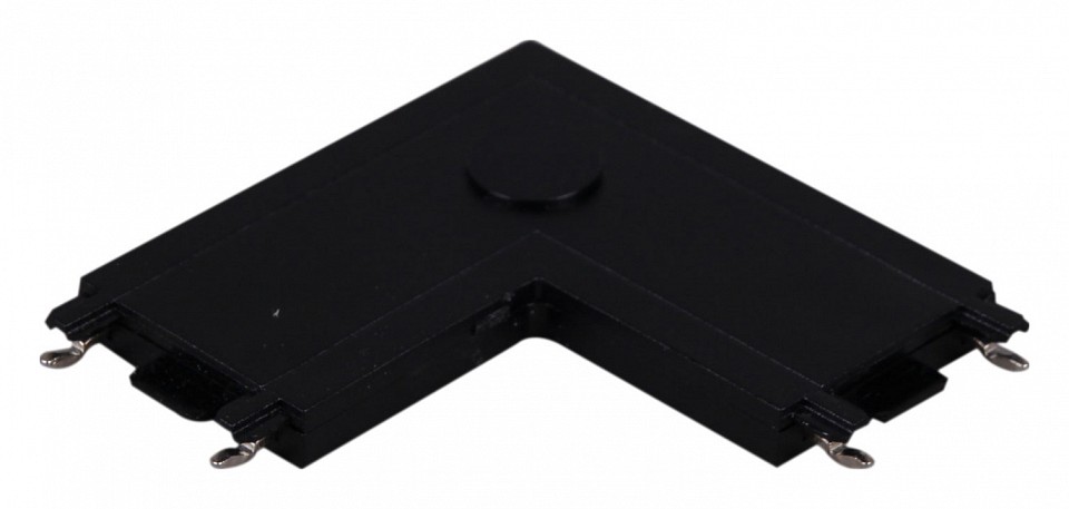 Соединитель угловой L-образный для треков накладных Reluce  RL 06102 corner connector BK