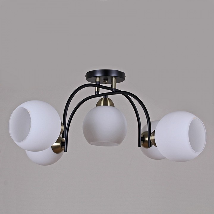 Потолочная люстра ILLUMICO  IL0250-5CSQ-79 BK AB