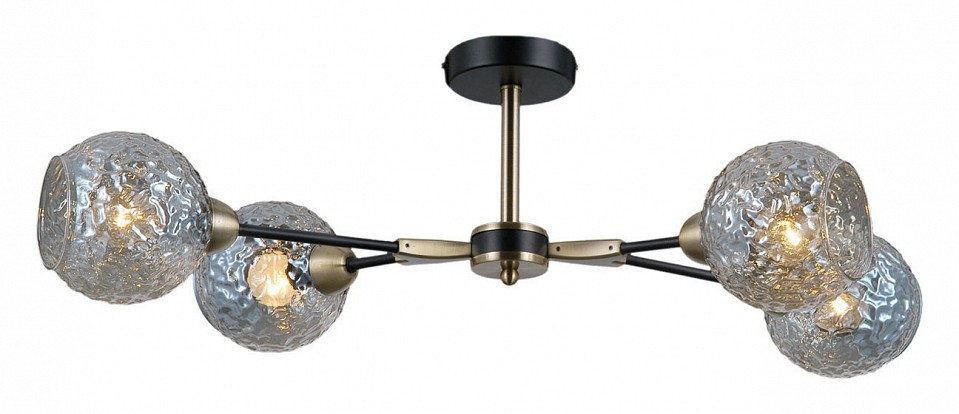 Люстра на штанге ILLUMICO  IL0253-4CSQ-79 BK AB