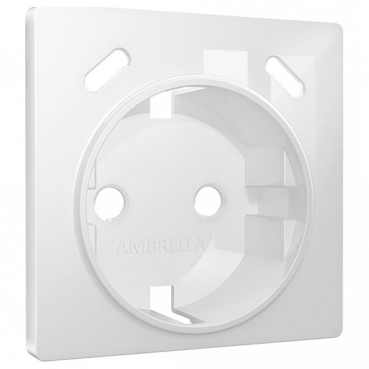 Накладка для розетки с заземлением и со шторками и 2хUSB type С Ambrella Volt ALFA AP1105