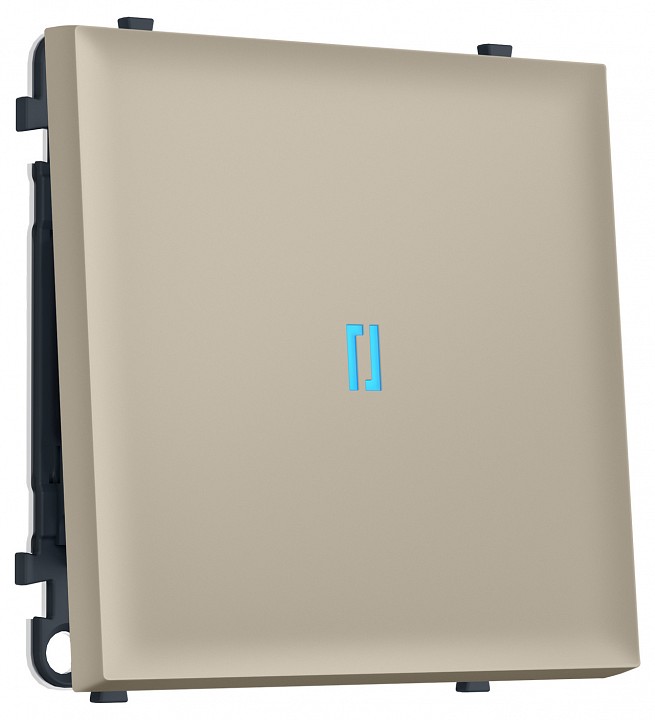 Выключатель проходной одноклавишный с подсветкой без рамки Ambrella Volt MS MS342040