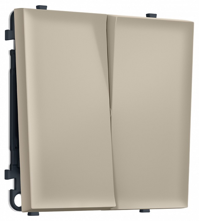 Выключатель двухклавишный без рамки Ambrella Volt MS MS343010