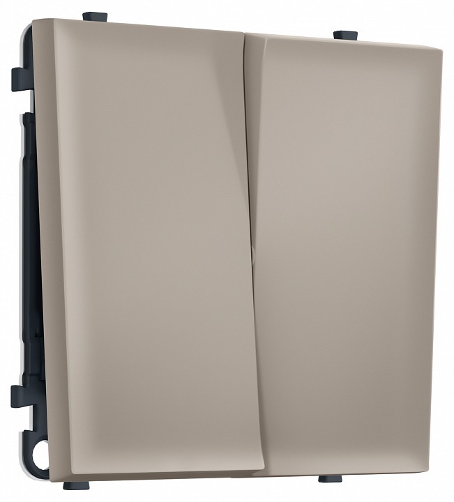 Переключатель перекрестный двухклавишный без рамки Ambrella Volt MS MS363030