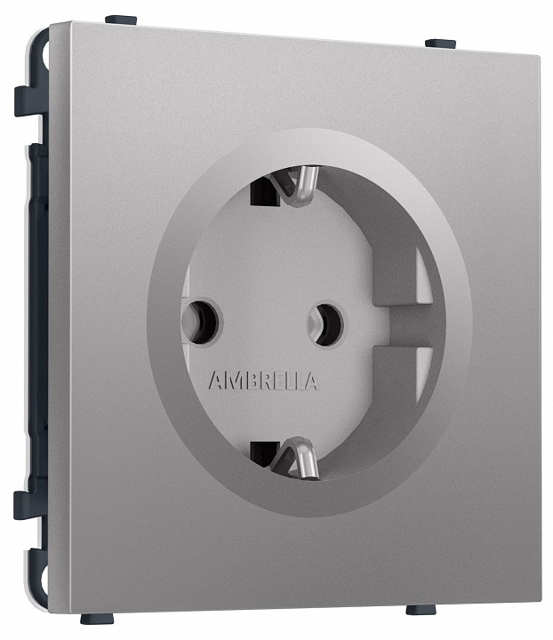 Розетка с заземлением, без рамки Ambrella Volt MS MS506010