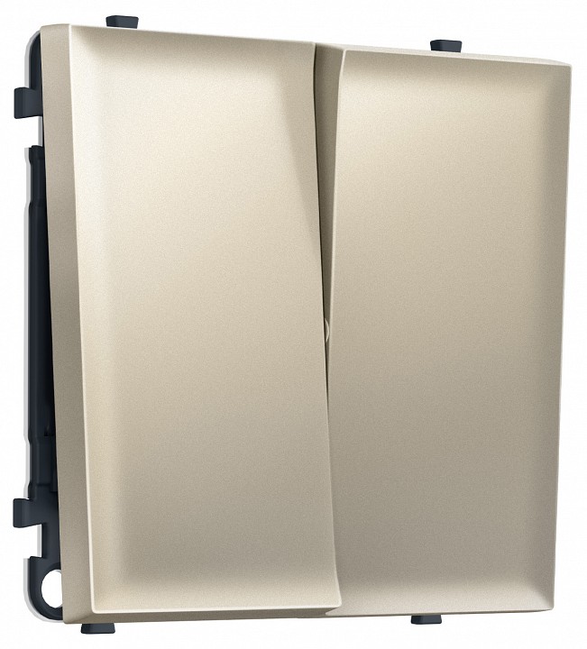 Выключатель двухклавишный без рамки Ambrella Volt MS MS543010