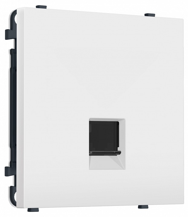 Розетка Ethernet RJ-45 экранированная и со шторками, без рамки Ambrella Volt MS MS832005