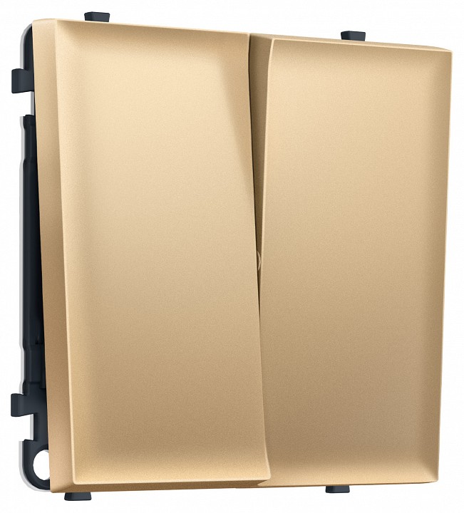 Выключатель проходной двухклавишный без рамки Ambrella Volt MS MS883020
