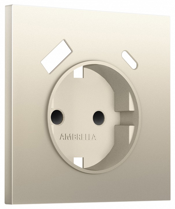 Накладка для розетки с заземлением и со шторками и 2хUSB type A и C Ambrella Volt SIGMA SP5500