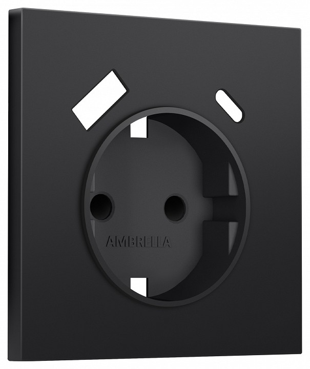 Накладка для розетки с заземлением и со шторками и 2хUSB type A и C Ambrella Volt SIGMA SP8100