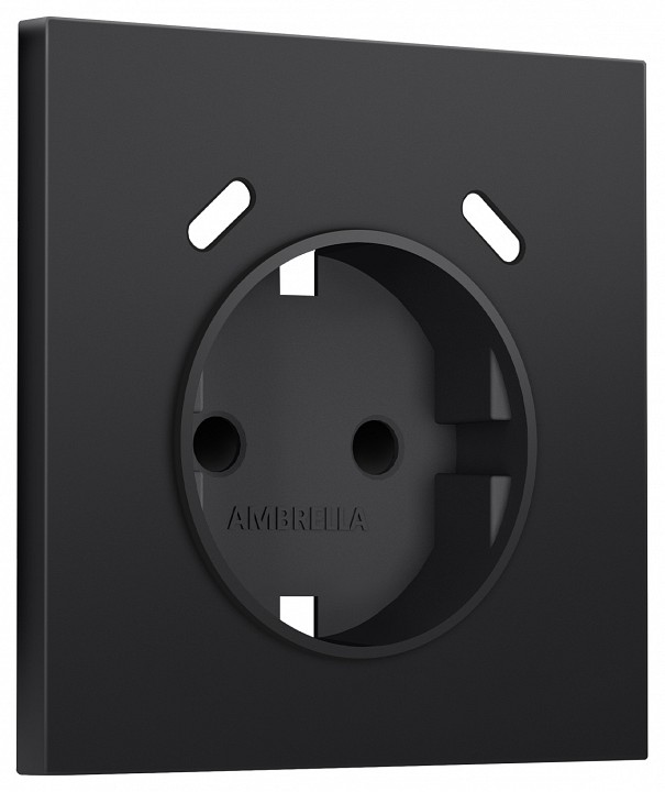 Накладка для розетки с заземлением и со шторками и 2хUSB type C Ambrella Volt SIGMA SP8105
