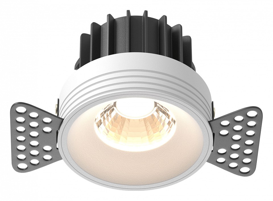 Встраиваемый светильник Maytoni Technical Раунд DL058-12W3K-TRS-W